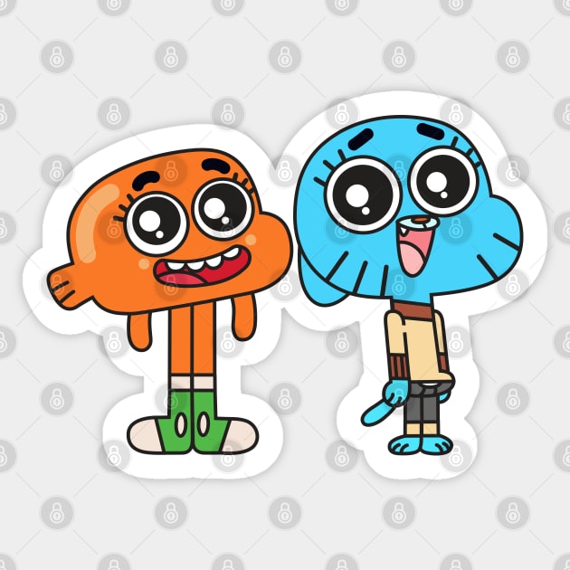 Gumball Darwin Sticker by Plushism